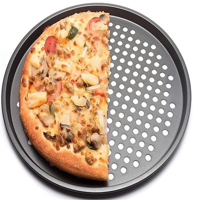                  Rk Bakeware China Manufacturer-Nonstick Aluminum Pizza Disk with Rim             