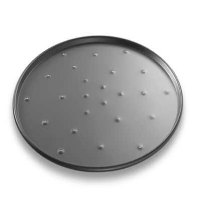 RK Bakeware China Foodservice NSF 13 Inch Hard Anodized Aluminum Round Thin Crust Pizza Pan