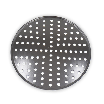 RK Bakeware China Foodservice NSF Commercial Perforated Aluminum Pizza Disk Pan Hard Coat