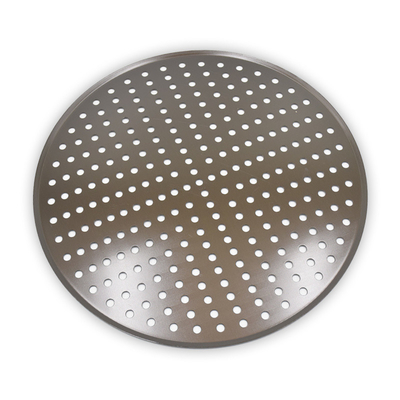 RK Bakeware China Foodservice NSF Commercial Perforated Aluminum Pizza Disk Pan Hard Coat