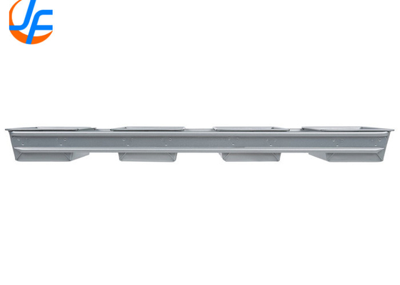 RK Bakeware Foodservice NSF Commercial 4 Straps Aluminum Loaf Bread Pans Glazed