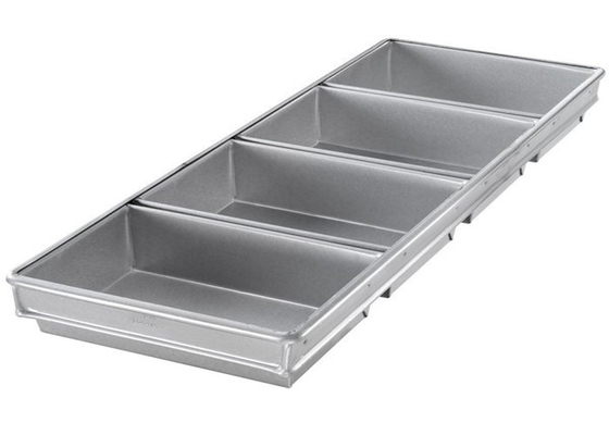 RK Bakeware China Foodservice NSF 5 Straps Glaze Pullman Bread Pan Aluminium Bread Pan