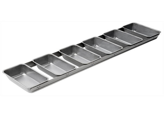 RK Bakeware China Foodservice NSF 6 Strap Glazed Aluminum Loaf Pans Aluminized Steel Bread Loaf Pan