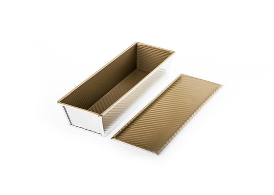 RK Bakeware China- 680g Corrugated Aluminum Loaf Pans/ Nonstick Pullman Bread Pan