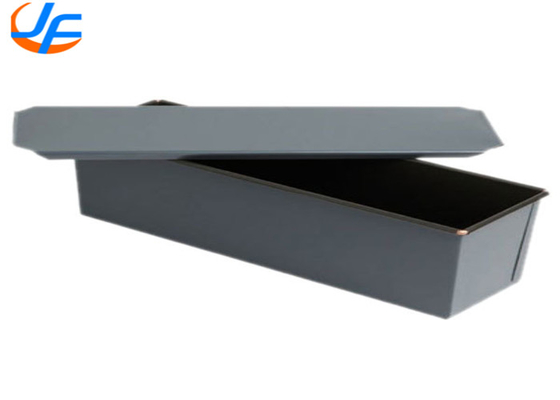 RK Bakeware China Foodservice NSF Telfon Nonstick Bread Tin Loaf Pan / Long Pullman Bread Loaf Pan With Lid