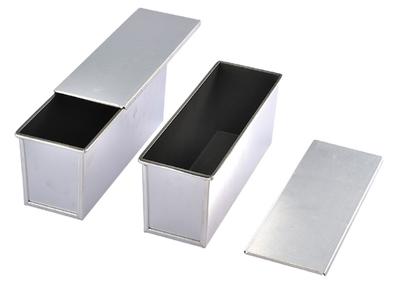 RK Bakeware China Foodservice NSF Aluminum Pullman Loaf Pan / Bread Pan Bread Tin With Loose Bottom