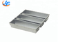 RK Bakeware China-Aluminumized Steel 3 Straps Rye Mackies Bread Pan Glazed