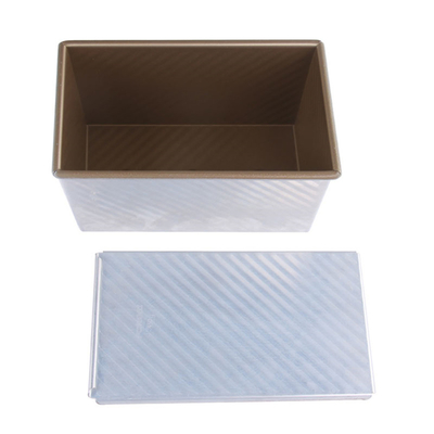 RK Bakeware China Foodservice NSF  450 Gram Aluminum Loaf Pans , Large Capacity Bread Pan Pullman Bread Pan