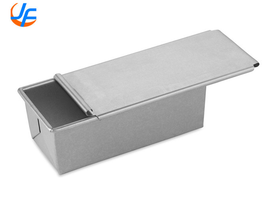 RK Bakeware China Foodservice NSF 750g Aluminum Pullman Bread Pan Drop On Bread Pan Lid Pullman Loaf Pan For Industry