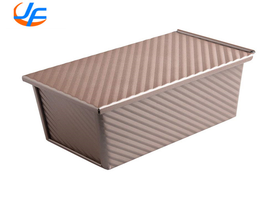 RK Bakeware China Foodservice NSF 680g Commercial Baking Pullman Loaf Pan With Cover , Bread Pan Bread Toast Mold