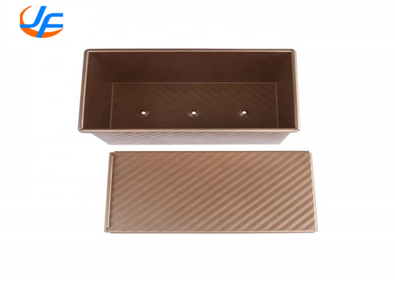 RK Bakeware China Foodservice NSF 680g Commercial Baking Pullman Loaf Pan With Cover , Bread Pan Bread Toast Mold