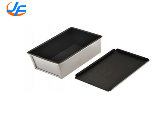 RK Bakeware China Foodservice NSF Sandwich Bread Pan Pullman Aluminum Loaf Pans , Square Totast Bread Pan With Lid