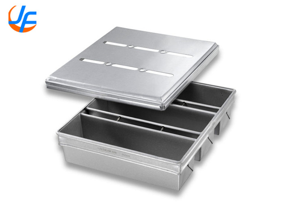 RK Bakeware China Foodservice NSF Commercial Aluminum Loaf Pans / Special Strap Pullman Bread Pan