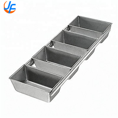 RK Bakeware China- 4 Strap Silicone Glazed Aluminum Loaf Pans/Pullman Pan Bread Pan Set Bread Mould Cake Loaf Pan