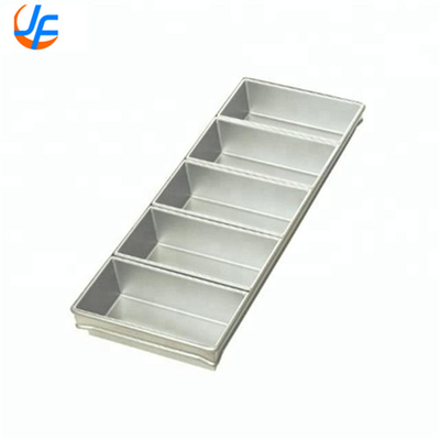 RK Bakeware China- 4 Strap Silicone Glazed Aluminum Loaf Pans/Pullman Pan Bread Pan Set Bread Mould Cake Loaf Pan