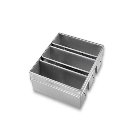                  Rk Bakeware China-4 Strap Glazed Aluminized Steel Pullman Bread Loaf Pan/Sandwich Making             