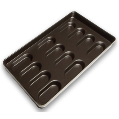                  Rk Bakeware China- Nonstick Hoagie Bun Pan / Hot Dog Bun Tray             