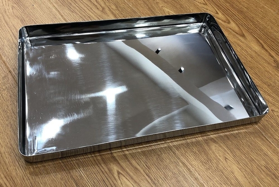                  Rk Bakeware China-Deep Drawn 304 Stainless Steel Rectangular Food Serving/Baking/Storage Tray             