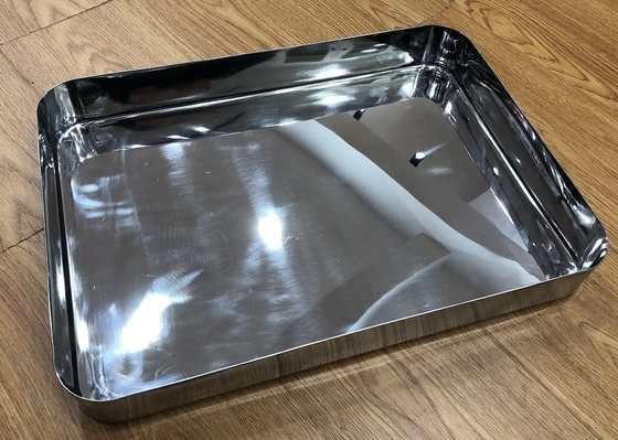                  Rk Bakeware China-Deep Drawn 304 Stainless Steel Rectangular Food Serving/Baking/Storage Tray             