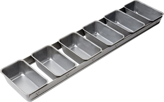                  Rk Bakeware China-Foodservice 41145 Glazed 4 Strap Aluminized Steel Hearth Bread Pan             