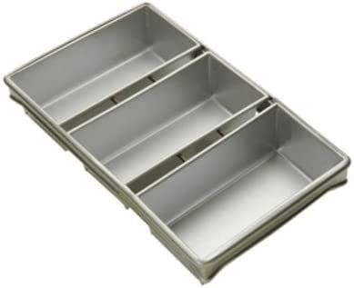                  Rk Bakeware China-Foodservice 41145 Glazed 4 Strap Aluminized Steel Hearth Bread Pan             