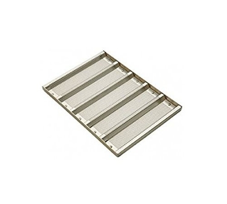                  Rk Bakeware China Foodservice 902505 Sub Roll Bread Pan, 5 Molds Per Pan             
