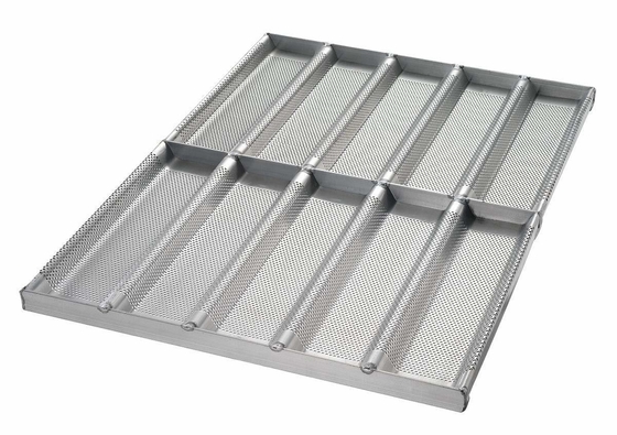                  Rk Bakeware China Foodservice 902505 Sub Roll Bread Pan, 5 Molds Per Pan             