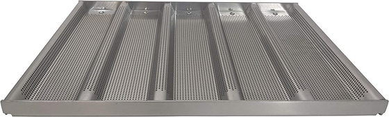                  Rk Bakeware China Foodservice 902505 Sub Roll Bread Pan, 5 Molds Per Pan             