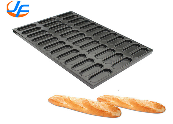 RK Bakeware China Foodservice 400*600 Commercial Nonstick Square Oval Muffin Baking Tray