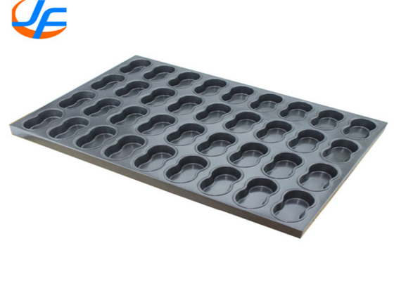 RK Bakeware China Foodservice 400*600 Commercial Nonstick Square Oval Muffin Baking Tray