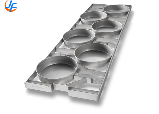RK Bakeware China-American Pan Auto Bake Serpentine Line 8 Donut Cake Tray For Industrial Bakeries