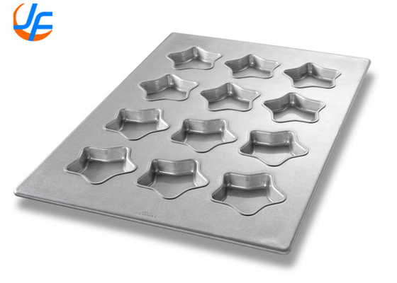 RK Bakeware China-Chicago Metallic 25400 Glazed Aluminized Steel Madeleine Pan  Mini Star Specialty Cake Pan