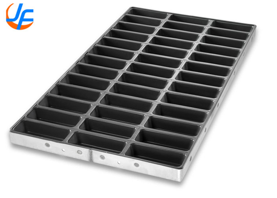 RK Bakeware China-42865 Chicago Metallic 48 Cup 2.2 oz. Glazed Aluminized Steel Specialty Brownie Bite Pan
