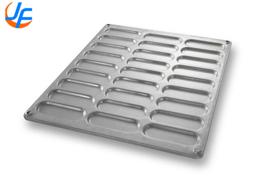 RK Bakeware China-PFA Nonstick Cluster Hot Dog Bun Pan With Gusseted Sidewalls For Industrial Bakeries