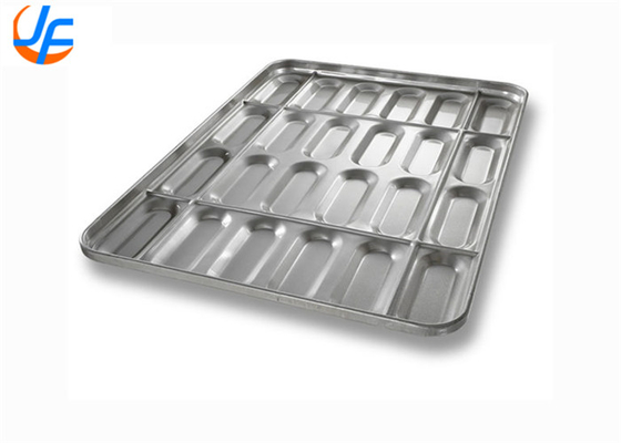 RK Bakeware China-PFA Nonstick Cluster Hot Dog Bun Pan With Gusseted Sidewalls For Industrial Bakeries