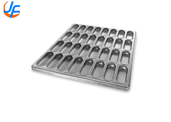 RK Bakeware China-PFA Nonstick Cluster Hot Dog Bun Pan With Gusseted Sidewalls For Industrial Bakeries