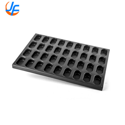 RK Bakeware China Foodservice NSF Commercial Custom Silicone Galzed Square Muffin Tray