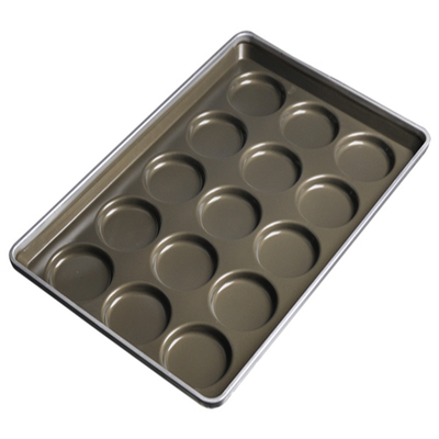 RK Bakeware China Foodservice NSF 24 Cup 7 Oz. Glazed Aluminized Steel Jumbo Muffin Pan / Cupcake Pan