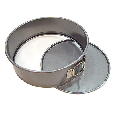 RK Bakeware China Foodservice NSF Tart Quiche Cheese Cake Pan / Springform Baking Pan With Silver And Black Color