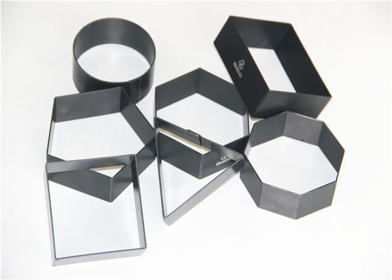 RK Bakeware China Foodservice NSF Stainless Steel Mousse Cake  Ring, Round Heart Square Dessert Mousse Ring