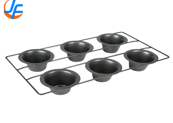 RK Bakeware China Foodservice NSF 6 Cups Stainless Steel Nonstick Popover Pan
