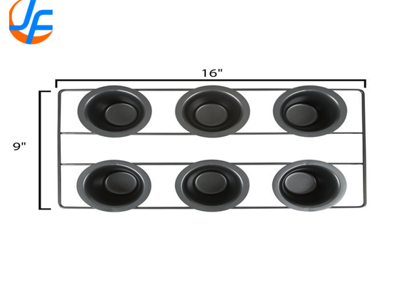 RK Bakeware China Foodservice NSF 6 Cups Stainless Steel Nonstick Popover Pan