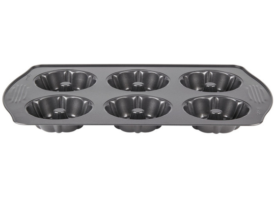 RK Bakeware China Foodservice NSF Stainless Steel Cake Mould Fluted Mini Bundt Cake Pan