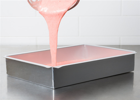 RK Bakeware China- Rectangle Nonstick Aluminum Cake Mould With Movable Bottom Customized