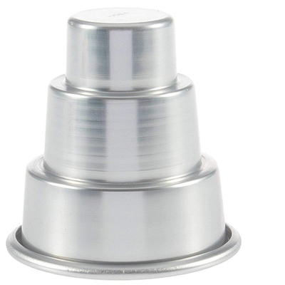                  High Quality Aluminium Alloy Round Carbon Steel Bottom Cake Mold             
