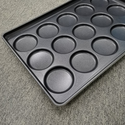 15 Cavities Baking Toast Bread Pan 4 Inch Hamburger Pan 40*60cm baking pan For Baking Burger Tray