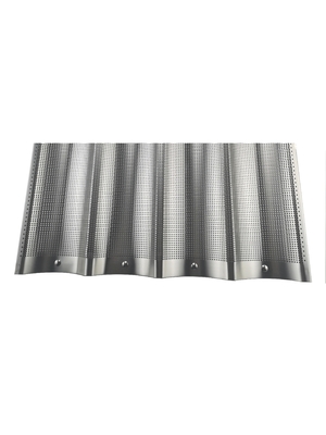 commercial 4/5/6 bakeware slotted aluminum perforated french bread metal baking pan baking equipment baguette baking tray