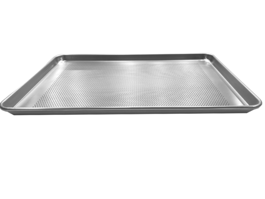 Bottom perforated baking bread tray hamburger bun baking pan non-stick bun baking pan aluminium bread pan with coating