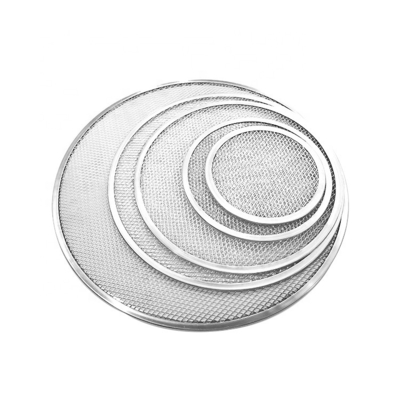 6 inch - 22 inch round aluminum pizza screen mesh pizza tray perforated pizza pan baking tray baking pan