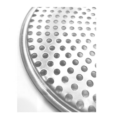 8 inch-18 inch perforated round aluminum pizza pan punched pizza tray baking tray